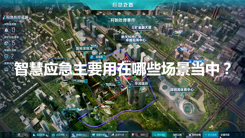 智慧应急主要用在哪些场景当中？